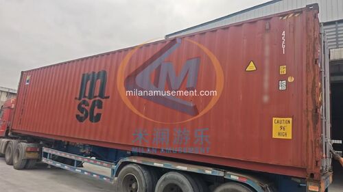 latest company news about Milan Amusement Ships Commercial Water Slides to South America
