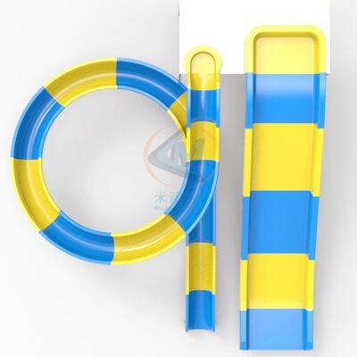 Good price Low Platform Theme Park Water Slide Smooth For Commercial Public Use online