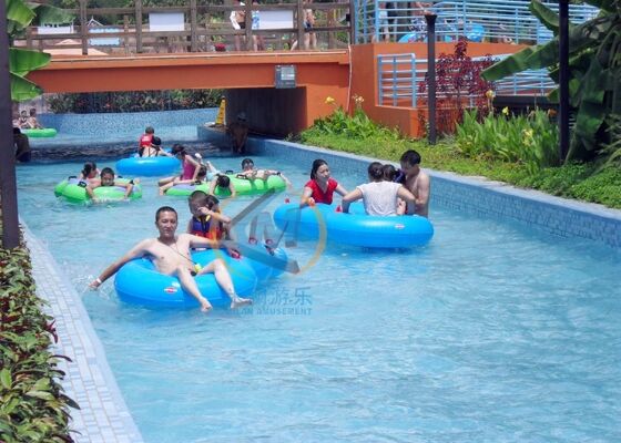ราคาดี 2-4m ความกว้าง Aqua Park Lazy River ปั๊มดัน 30kw สําหรับการใช้ในภายในภายนอก ออนไลน์