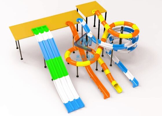 Quality Teenager Aqua Combination Water Slide Hotel Resort Villa Park Pool Installation factory