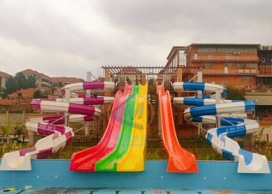 Harga bagus Aqua Park kolam renang untuk orang dewasa Slide air 7-15m tinggi untuk hiburan on line