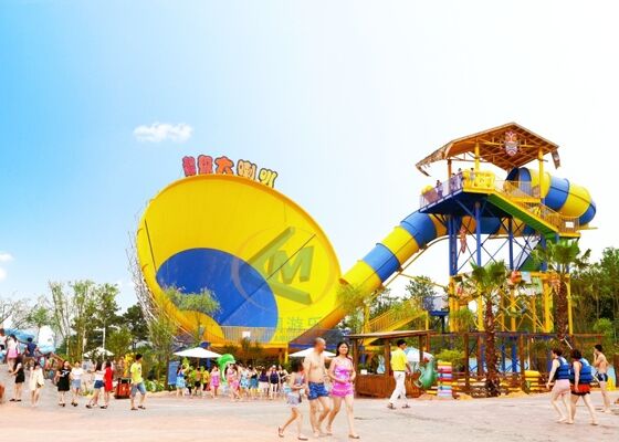 Harga bagus Slide Taman Air Tornado Besar Slide Air Menarik Untuk Kolam Renang Menantang Lebih dari 15m Tinggi on line