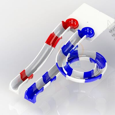 Buon prezzo Superficie luminosa scivolo in fibra di vetro altezza 2,5m resistente per la famiglia in linea