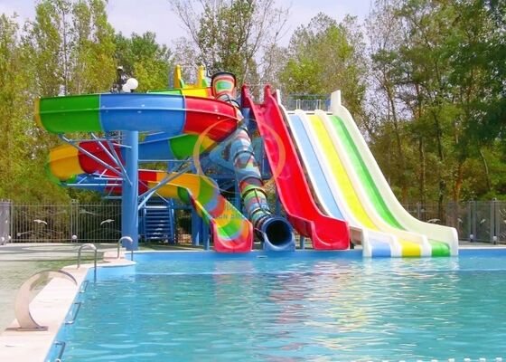 Bon prix Longue durée de vie Slide de piscine en fibre de verre hauteur 5-10m avec hauteur personnalisée en ligne