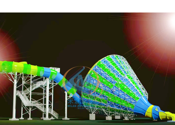 Good price Commercial Use Big Trumpet Water Slide Abundant Color For Adult Teenager online