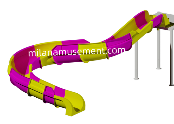 Good price Water Single Slide fiberglass material for Swimming pool backyard hotel pool online