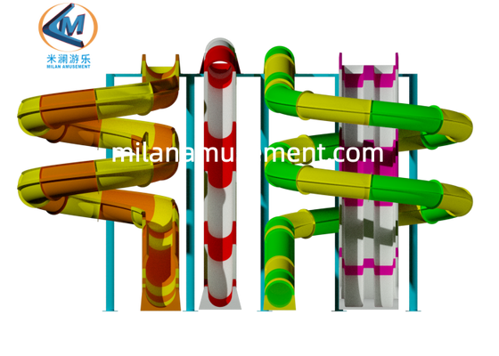 Good price Custom Height FRP Fiberglass Pool Slide for Indoor and Outdoor Aquatic Use online