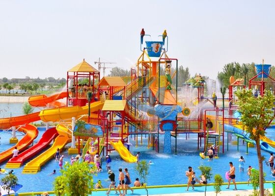 Buon prezzo Parco acquatico Grande parco giochi acquatici uso commerciale Per amici interattivi Famiglia in linea