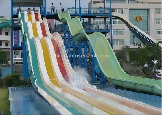 Good price Multiple Racer Slide For Water Park Thrilling Water Slide online