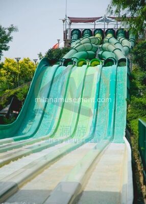 Giá tốt Hơn 15m Funny Water Racer Slide Open Straight Water Slide trực tuyến
