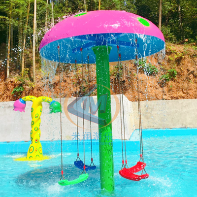 Giá tốt Hình dạng nấm Water Splash Pad Thiết bị công viên nước vui chơi xoay cho dân cư sử dụng trực tuyến