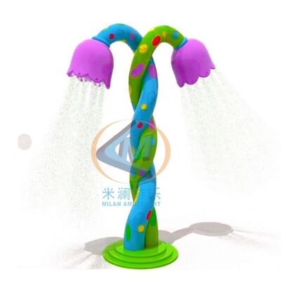 Harga bagus Kiddle Pool Splash Pad Desain Bunga Ganda Untuk Komersial on line