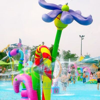 Harga bagus Penyemprot Aqua Splash Berdaya Tahan Tinggi Bentuk Bunga Untuk Hiburan Dalam Ruangan on line