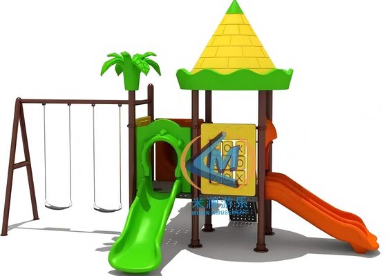 Harga bagus Peralatan Taman bermain luar yang kuat dibangun dengan ayunan on line