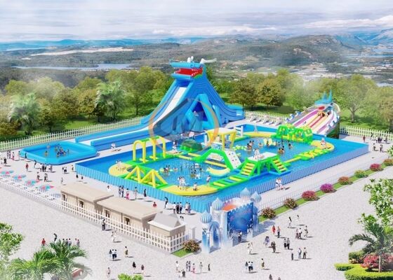 İyi fiyat Eğlence için özel olarak tasarlanmış çekici şişme park ekipmanları çevrimiçi