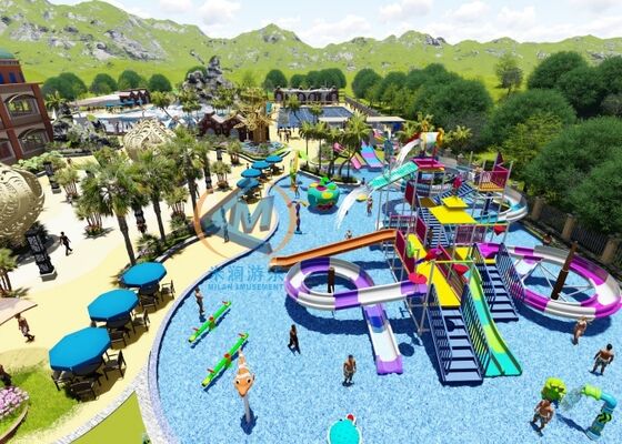 İyi fiyat Çeşitli Alan Boyutlarına Sahip Kapsamlı 2D/3D Su Parkı Tasarımı çevrimiçi