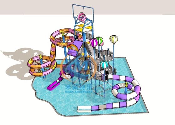 Buon prezzo Parco acquatico a tema caramelle Parco giochi colorato per bambini adulti in linea