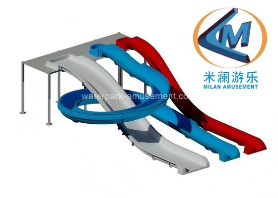 Good price Commercial Fiberglass Water Slides High Quality Water Park Slide online
