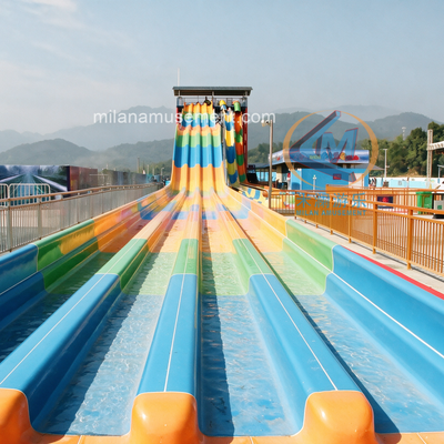 Good price Customized Commercial Interactive Multi-Lane Racer Water Slide online