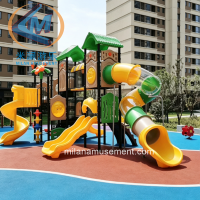Bon prix Slide de terrain de jeux pour enfants en plein air sans alimentation en ligne