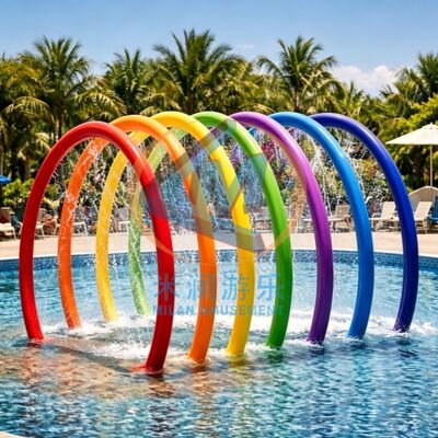 Qualité Arc-en-ciel Spray – Équipement de jeu aquatique coloré pour pataugeoires et piscines pour enfants Usine