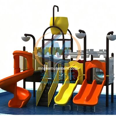 Good price CE Certified Castle Theme Kids Playground – Multi Water Slide Combo Design for Water Park & Private Settings online