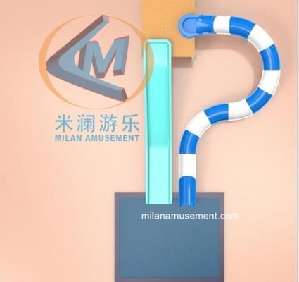 Good price Custom Water Slide Combination  – Spiral Tube & Straight Slide with Safe Pool Ending Suitable for Water Park online