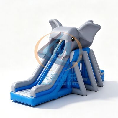 Good price Commercial Animal Theme Inflatable Water Slide – Elephant, Shark & Polar Bear Designs for Kids online