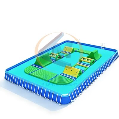 Good price Commercial Metal Frame Pool – Heavy-Duty Steel Frame with Inflatable Park for Water Park & Amusement online